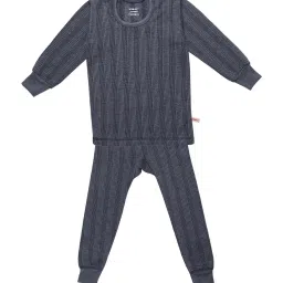 Vimal Jonney Kids Multicolor Regular Fit Thermal Set - Pack of 3 image 2