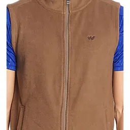 Wildcraft Dark Brown Mock Collar Sweatshirt image 4