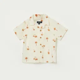 Juniors By Lifestyle Off White Cotton Regular Fit Printed Shirt-picture-20