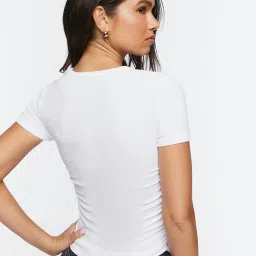 Forever 21 White Regular Fit Top image 2