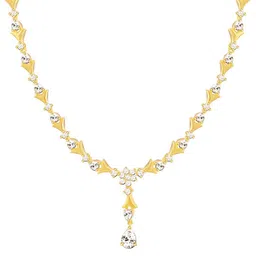 GIVA 925 Sterling Silver Gold-Plated Golden Glinting Joy Zircon Necklace image 4