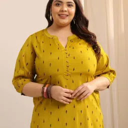 Extra Love By Libas Yellow Printed Kurtis-image-95