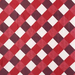 styletex BELLA TRUE 213 cm (7 ft) Polyester Semi Transparent Door Curtain (Pack Of 4) (Printed, Maroon) image 3