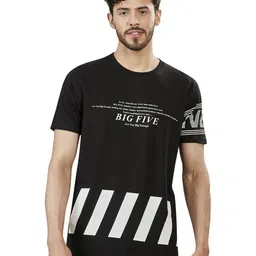 BE POSITIVE Men Typography Printed Round Neck Cotton T-shirt-image-43