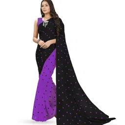 Moda Rapido Polka Dot Printed Saree-picture-22