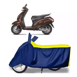 Auto Pearl Bike Cover for Honda Activa 5G (Yellow & Blue)-picture-34