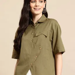 Mast & Harbour Pure Cotton Wrap Top-picture-18