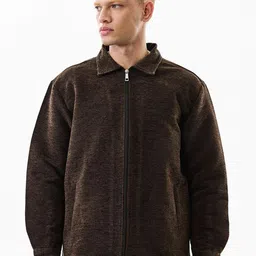 Snitch Men Lightweight Bomber Textured Jacket image 3