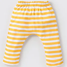 Babyhug Cotton Knit Full Length Diaper Leggings with Jeep & Dino Print - Multicolour image 2