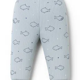 Zero Interlock Knit Full Length Lounge Pants With Animal & Sea Life Print Pack of 3 - Pink Light Blue image 3