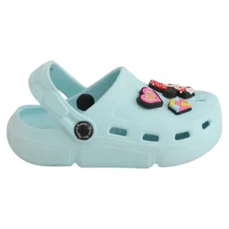 Disney by Yellow Bee Perforated Clogs With Minnie Mouse & Daisy Duck Charms - Light Blue image 5