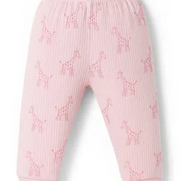 Zero Interlock Knit Full Length Lounge Pants With Animal & Sea Life Print Pack of 3 - Pink Light Blue image 4