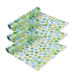 Kuber Industries Green Set of 3 Water Resistant Shelf Liner Organisers-picture-11