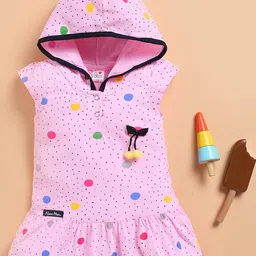 I LOVE MOM Girls Pink Dresses-picture-18