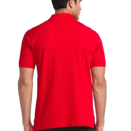 ColorPlus Red Tailored Fit Polo T-Shirt image 2