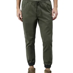 Woodland Olive Regular Fit Joggers image 1