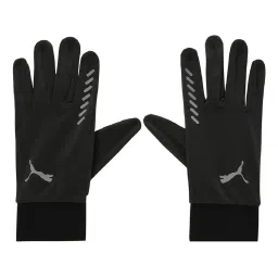 Puma Black Polyester Solid Gloves image 2