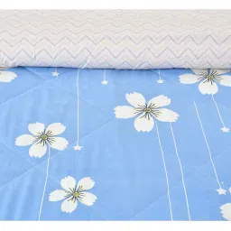 Florida AC Comforter Made of Microfiber 200 GSM Duvet for Double Bed/Quilt Blanket Lightweight for All Weather-Rose04 image 2