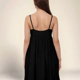 Zink London Black Plain Dress image 2