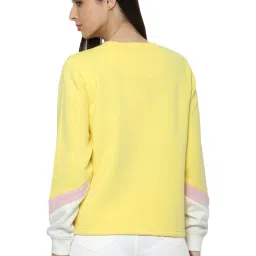 Allen Solly Yellow & White Graphic Print Sweatshirt image 2