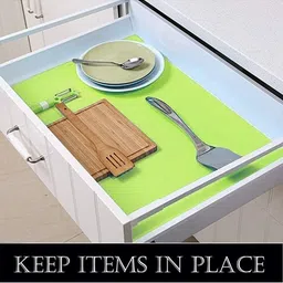 Mopak Decor Green Set of 1 Regular Shelf Liner Organisers image 2