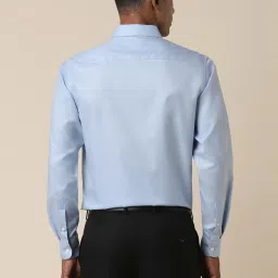 Allen Solly Blue Cotton Slim Fit Shirt image 2