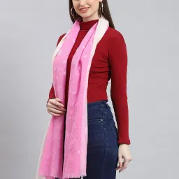 Monte Carlo Pink & White Printed Stole image 2