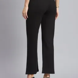 Monte Carlo Black Regular Fit Mid Rise Trousers image 2