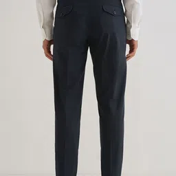 Banana Club Men Pleated Regular Fit Chinos Trousers image 4