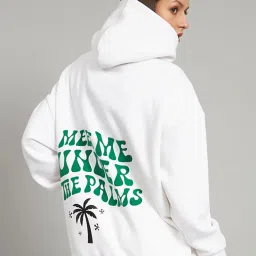 GRIFFEL White Printed Hoodie image 2