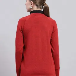 Monte Carlo Maroon Regular Fit Cardigan image 2