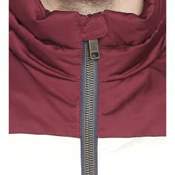 Basics Red & White Slim Fit Quilted Jacket image 4