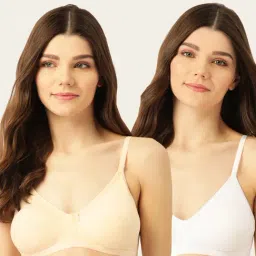 Lady Lyka Multicolor Non Wired Non Padded T-Shirt Bra (Pack Of 2)-picture-5
