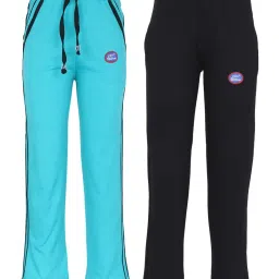 Vimal Jonney Kids Multicolor Mid Rise Trackpants - Pack of 2 image 1