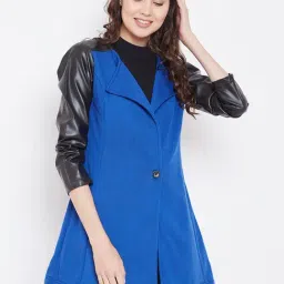Belle Fille Royal Blue Regular Fit Jacket-image-12