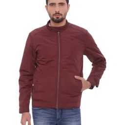 Basics Red Comfort Fit Jacket image 1