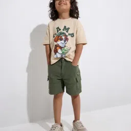 HOP Kids by Westside Olive Mid-Rise Shorts-image-14