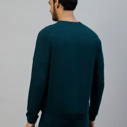Slowave Teal Regular Fit Sweatshirt image 2