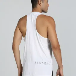 Puma White Regular Fit Tank Tee image 2