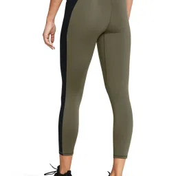 UNDER ARMOUR Green Color-Block Sports Leggings image 2