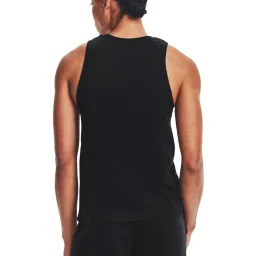 UNDER ARMOUR Black Cotton Printed Sports Tank Top image 2