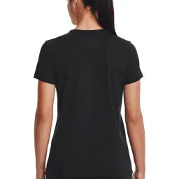 UNDER ARMOUR Black Cotton Printed Sports T-Shirt image 2