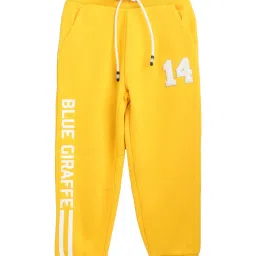Blue Giraffe Kids Yellow Regular Rise Joggers image 1