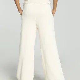 Puma Off-White Cotton Textured Pattern Sports Track Pants image 2