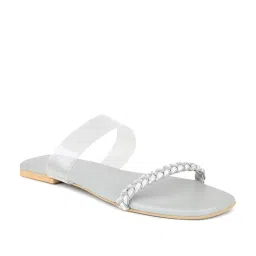 Design Crew Women's Grey Casual Sandals image 2