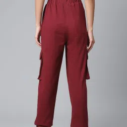 Melon by PlusS Maroon Regular Fit Joggers image 2
