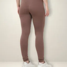 Gracit Beige & Brown Solid Tights (Pack of 2) image 2