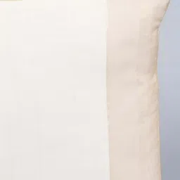 fabindia home Fabindia Udai Beige & White Cotton Silk Cushion Cover - Set of 1 image 3