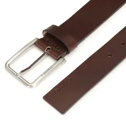 Calvin Klein Jeans Dark Brown Leather Casual Belt image 2