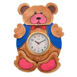 eCraftIndia Wooden Papier Mache Kids Handcrafted Wall Clock image 2